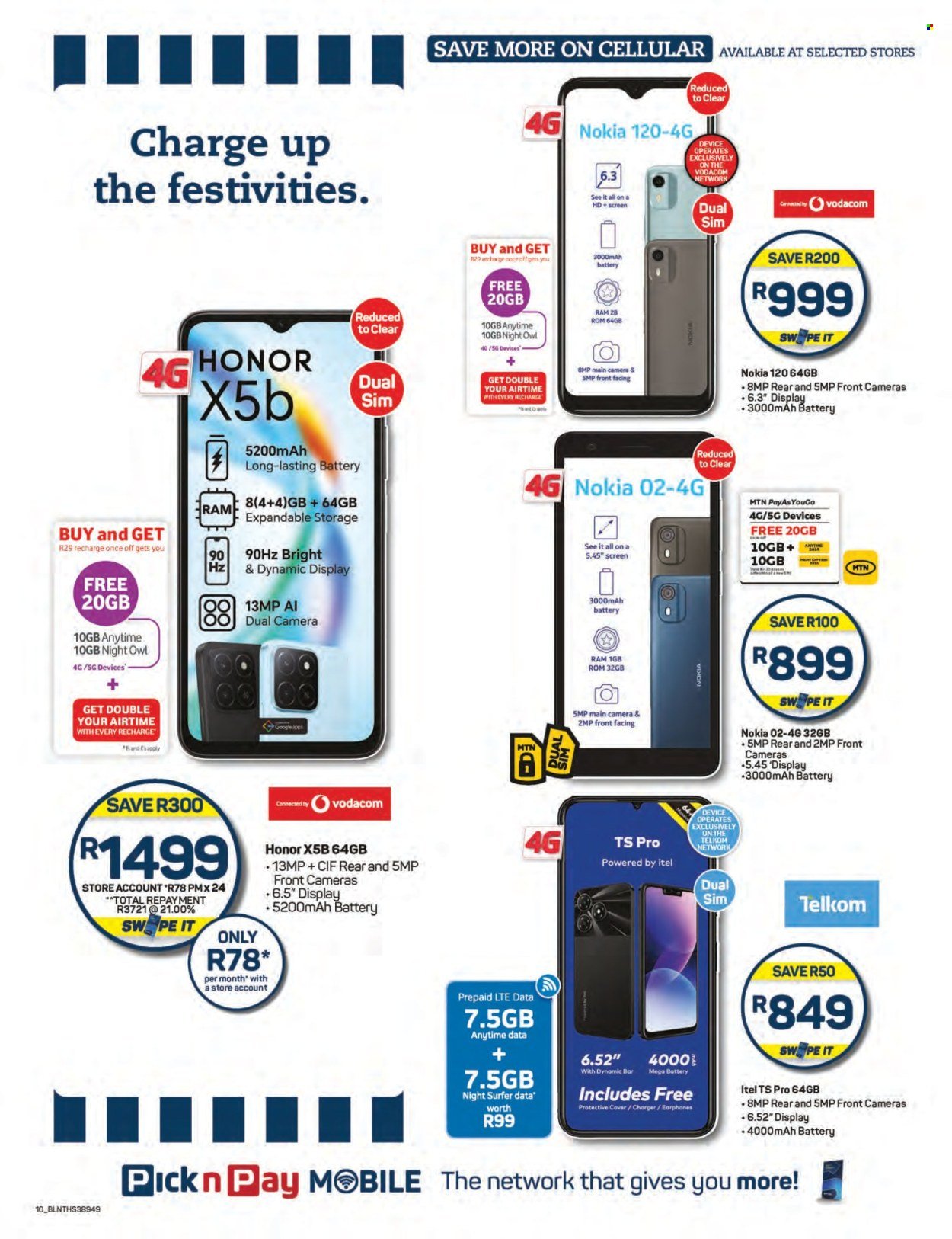 PICK N PAY specials - Cellular Christmas Specials (2025-10-20 - 2025-12-26) | 10