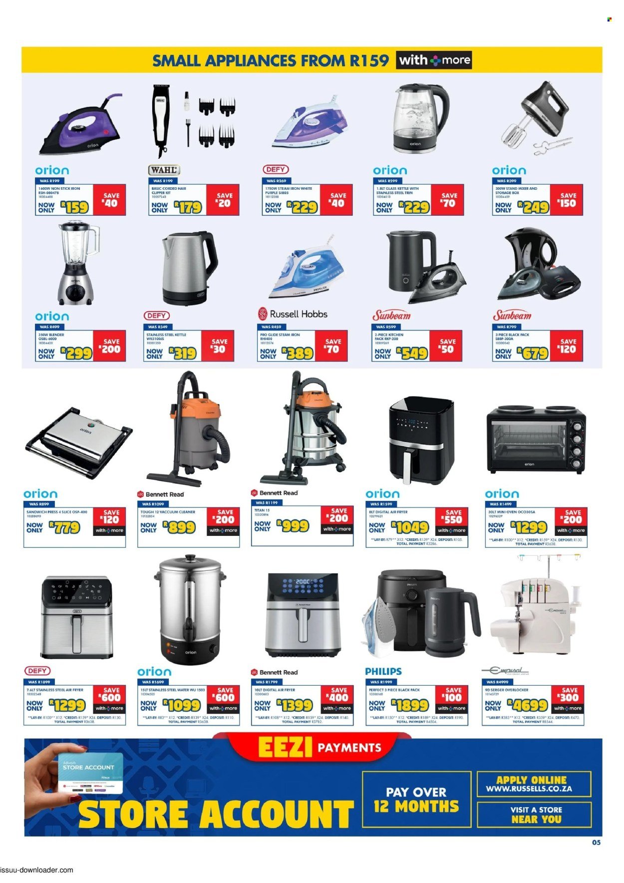 RUSSELLS specials - From Wednesday 19 Aug 2026