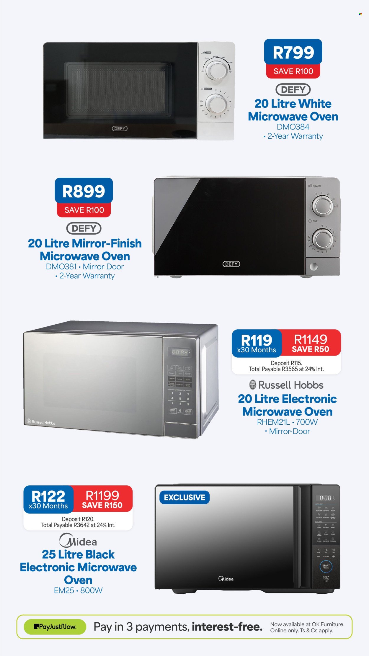 OK FURNITURE specials - From Wednesday 15 Jul 2026