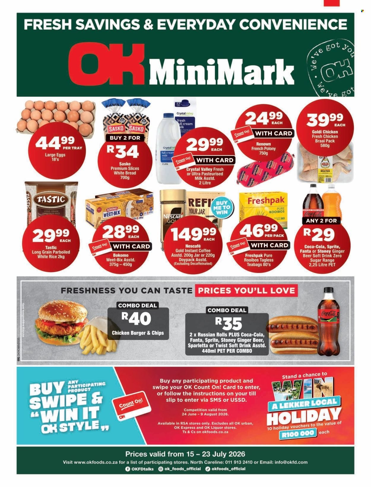 OK FOODS specials - From Wednesday 15 Jul 2026