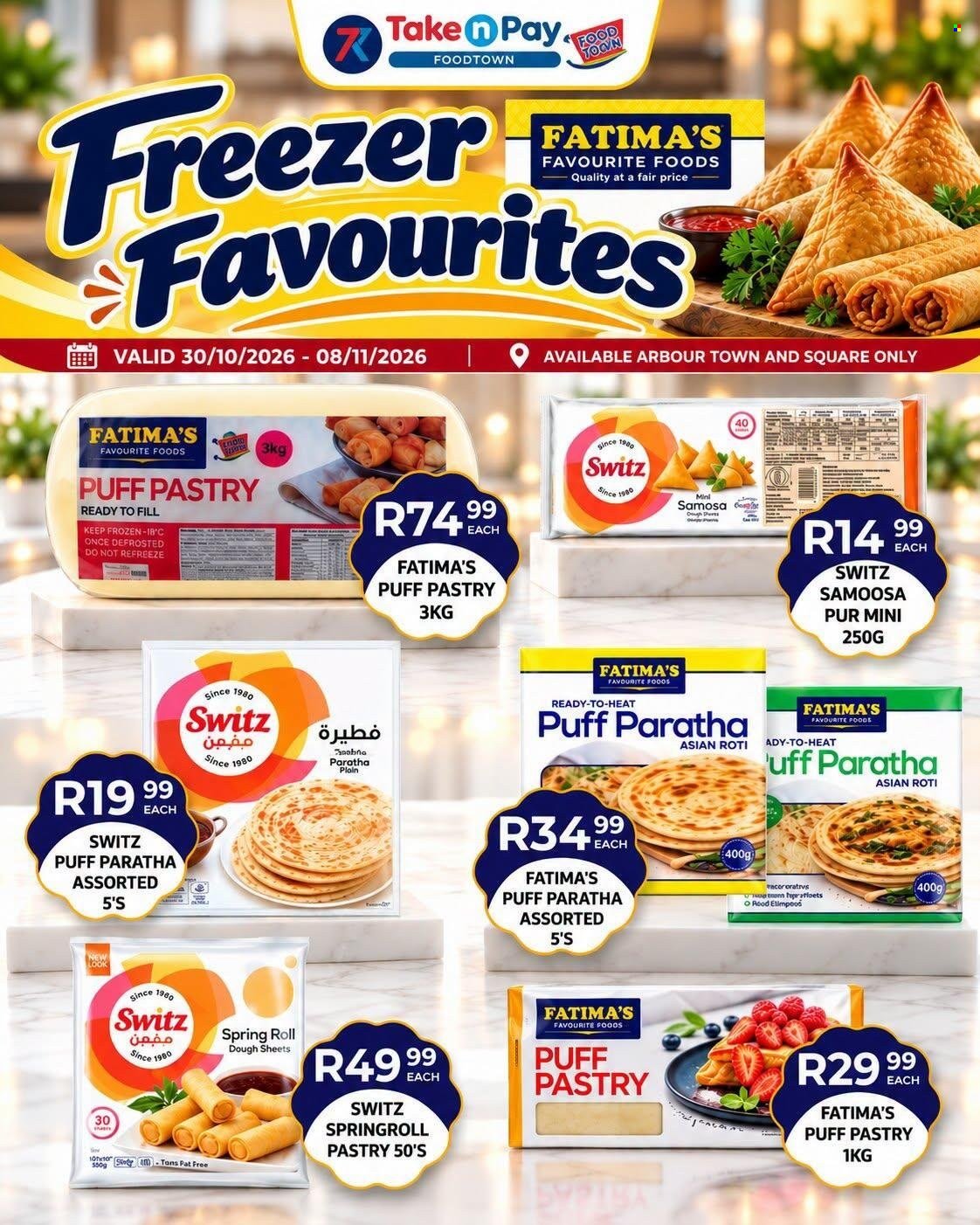 TAKE N PAY specials - From Friday 30 Oct 2026