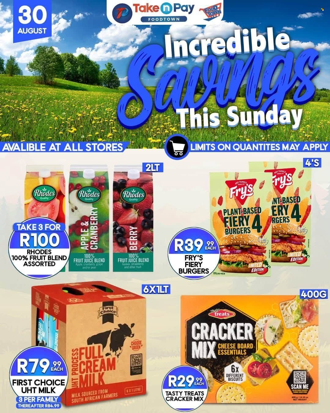 TAKE N PAY specials - From Sunday 30 Aug 2026