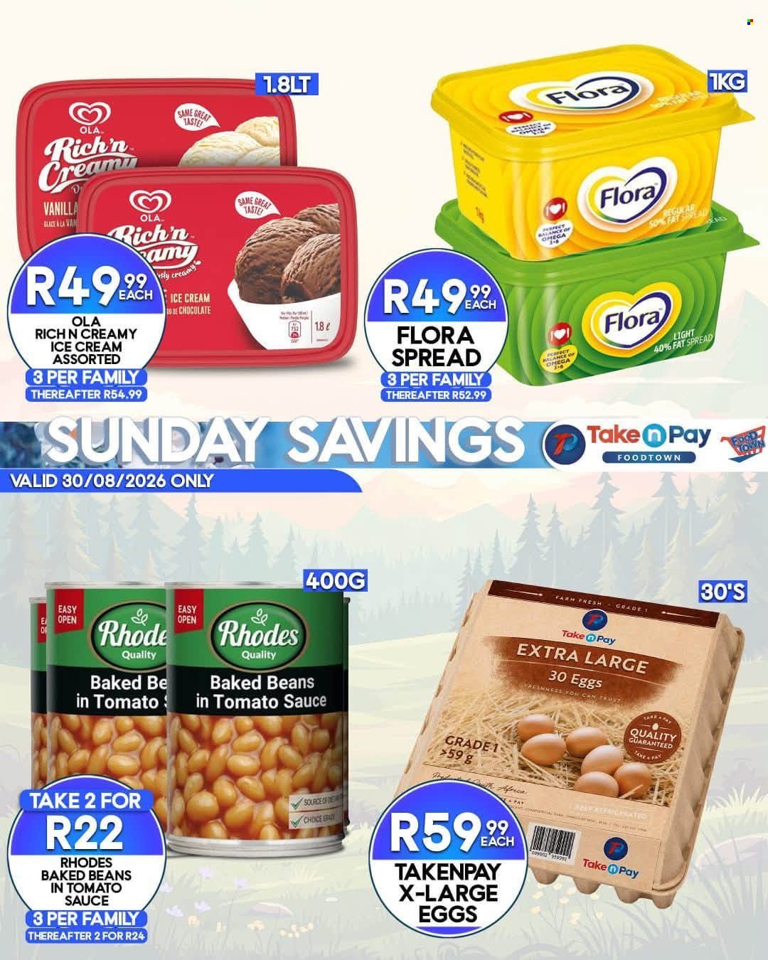 TAKE N PAY specials - From Sunday 30 Aug 2026