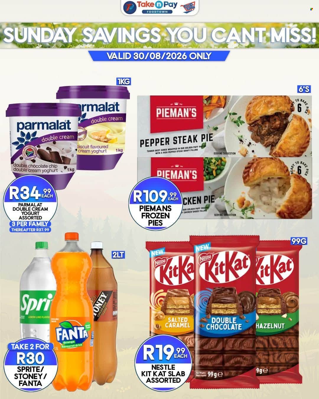 TAKE N PAY specials - From Sunday 30 Aug 2026