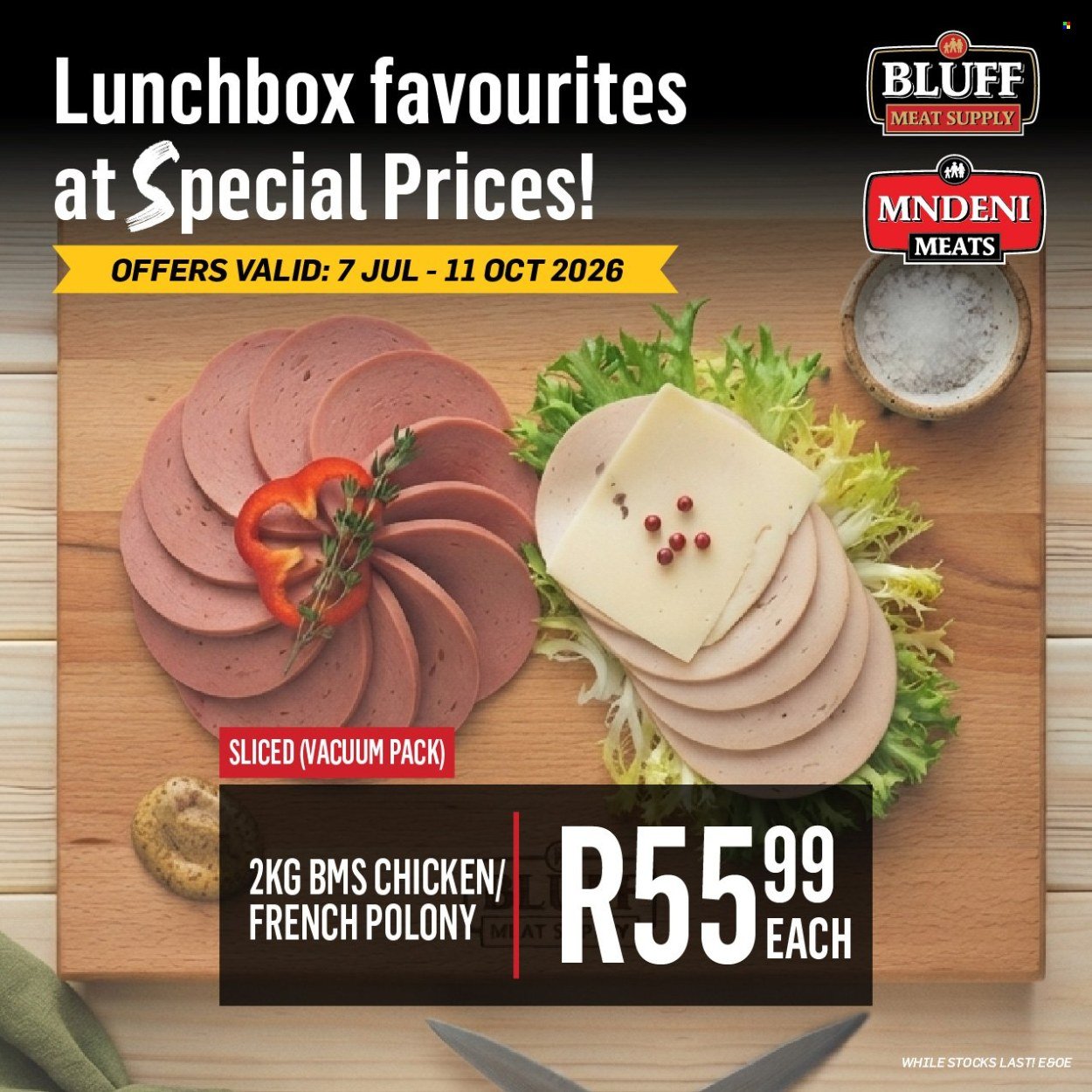 BLUFF MEAT SUPPLY specials - From Tuesday 7 Jul 2026