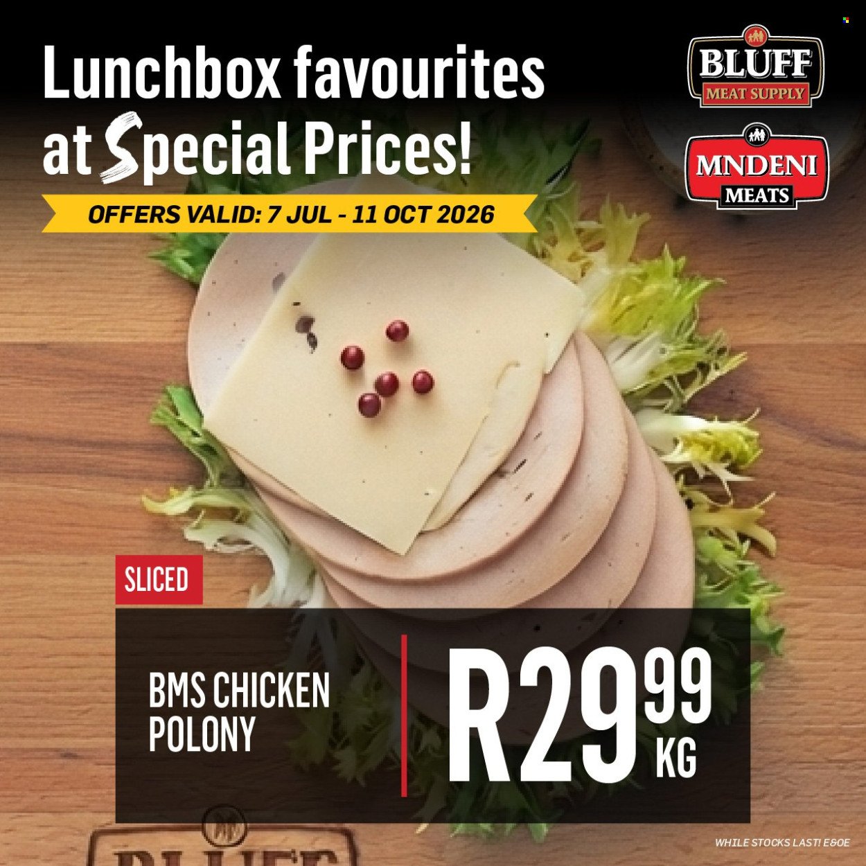 BLUFF MEAT SUPPLY specials - From Tuesday 7 Jul 2026