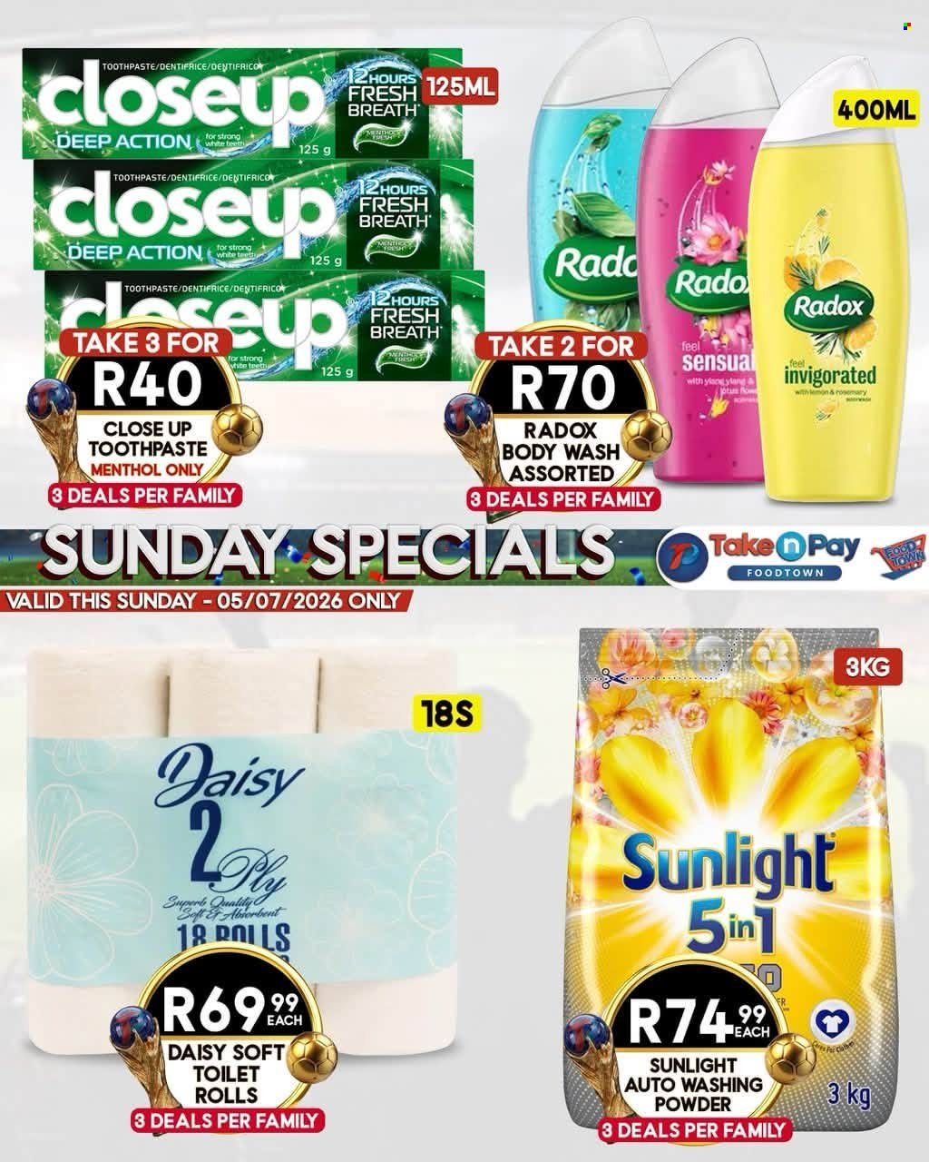 TAKE N PAY specials - From Sunday 5 Jul 2026