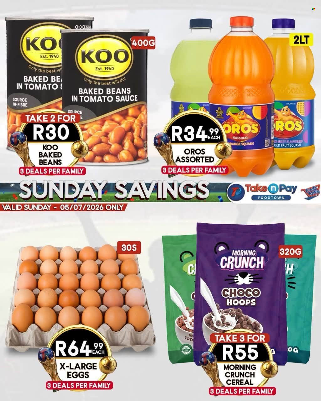 TAKE N PAY specials - From Sunday 5 Jul 2026