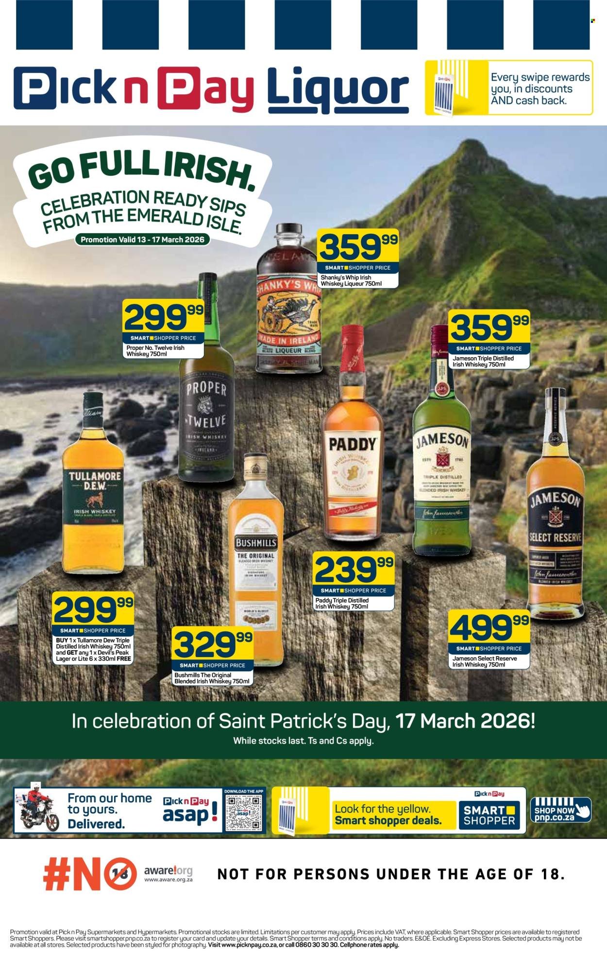 PICK N PAY specials - St. Patrick's Day Liquor Specials (2026-03-13 - 2026-03-17) | 1