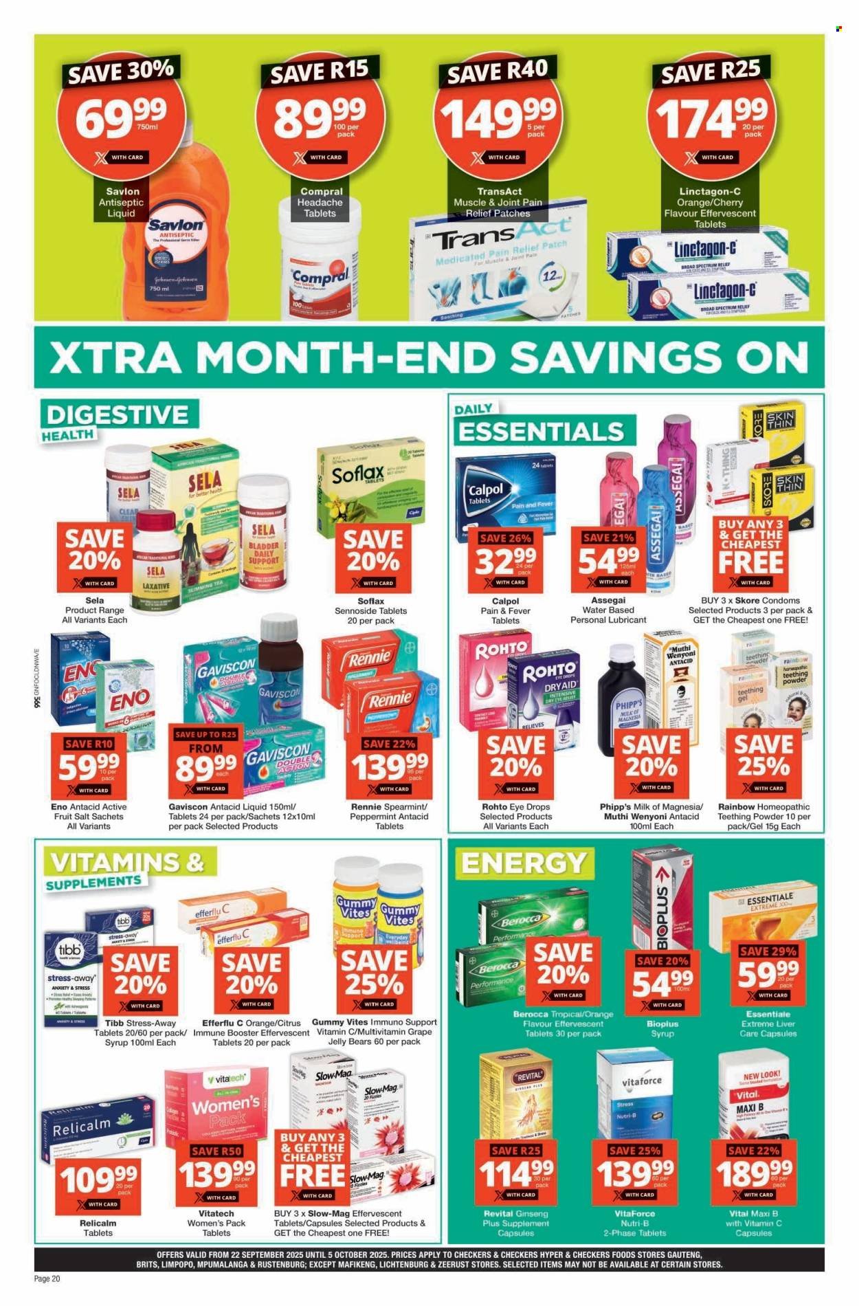 CHECKERS specials - September Month-End Promotion (2025-09-22 - 2025-10-05) | 20