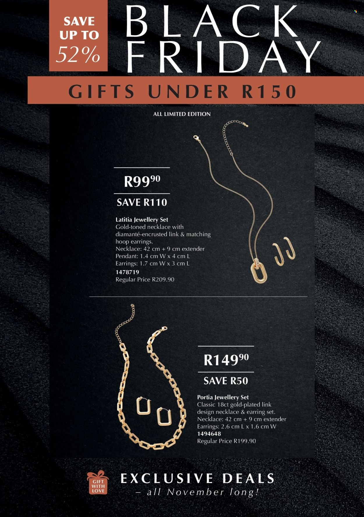 JUSTINE specials - BLACK FRIDAY EXTRA DEALS FLYER (2025-11-01 - 2025-11-30) | 2