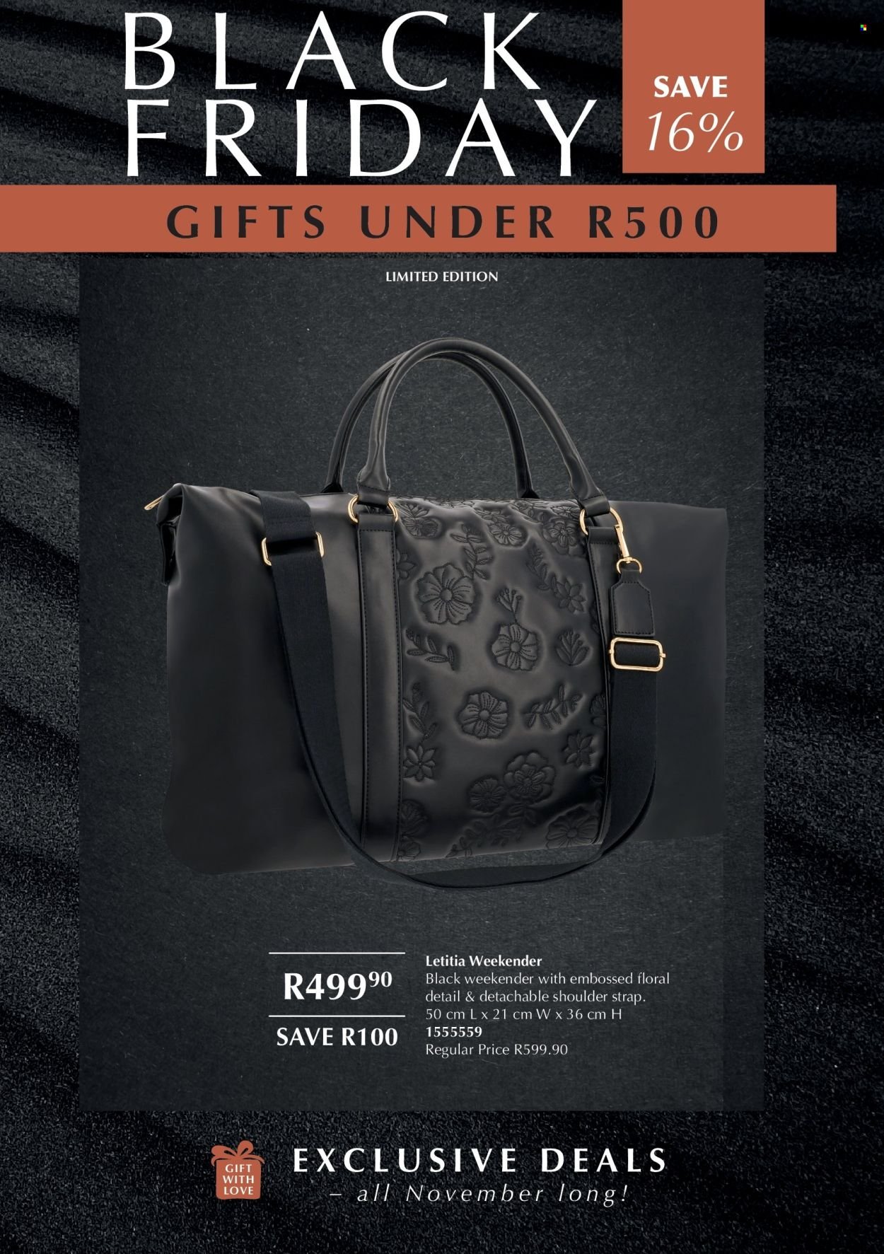 JUSTINE specials - BLACK FRIDAY EXTRA DEALS FLYER (2025-11-01 - 2025-11-30) | 15