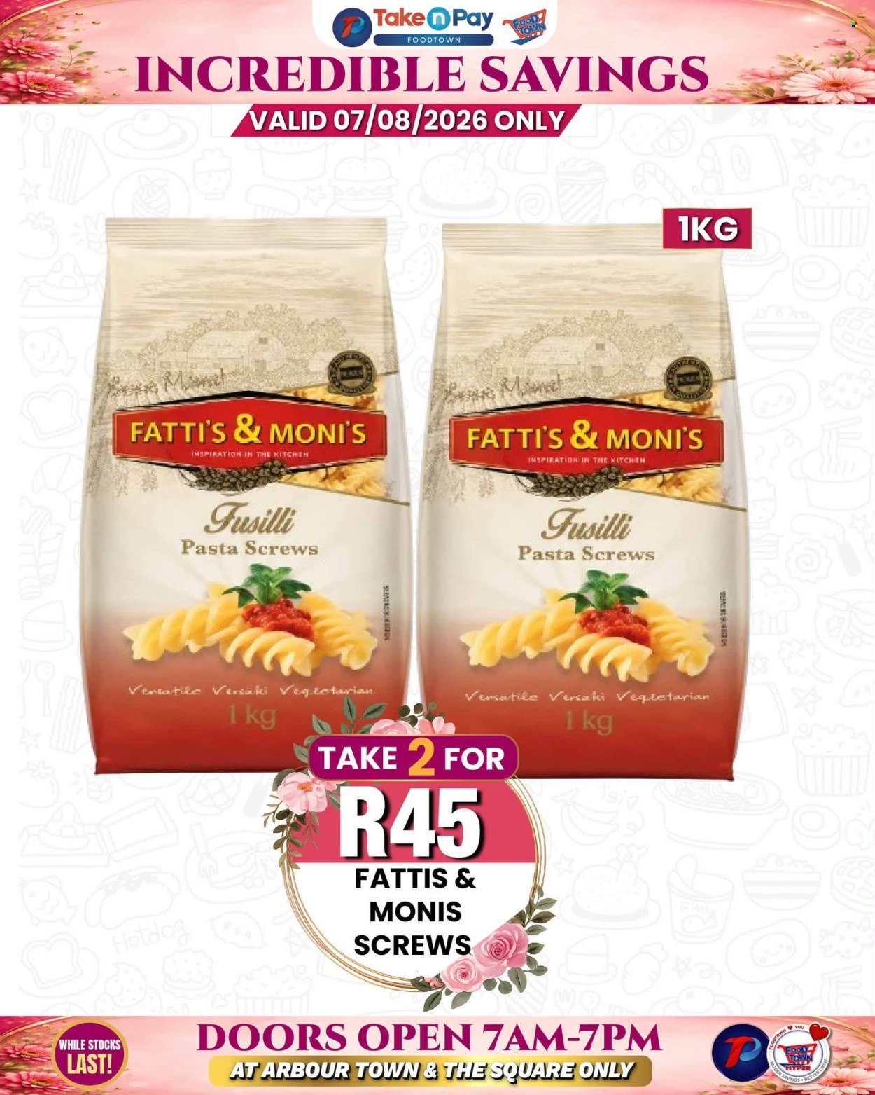 TAKE N PAY specials - From Friday 7 Aug 2026