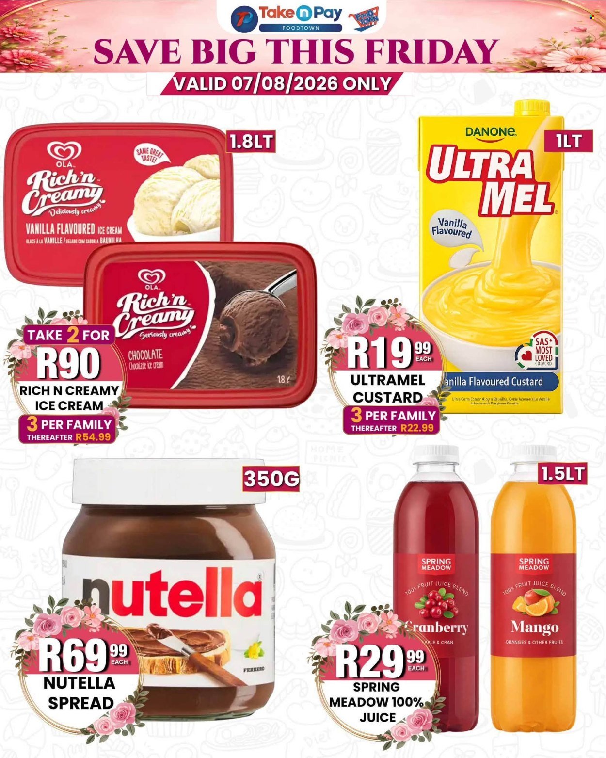 TAKE N PAY specials - From Friday 7 Aug 2026