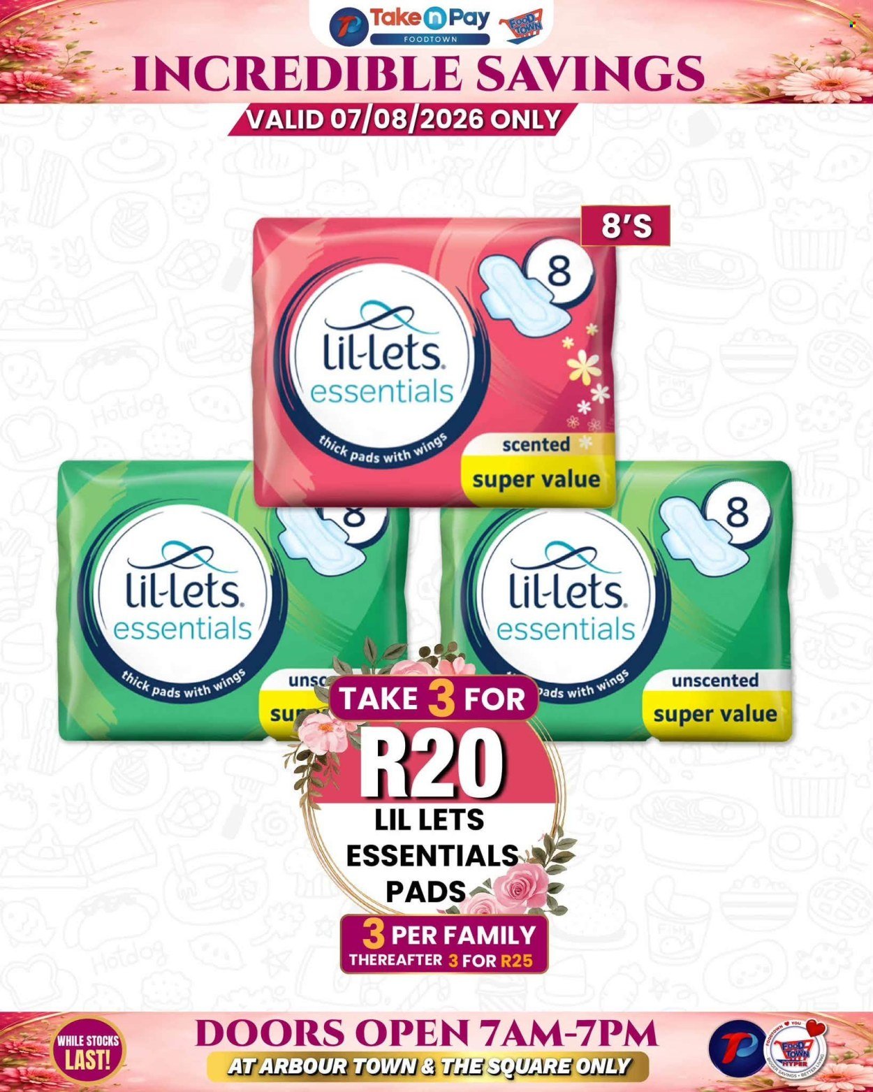 TAKE N PAY specials - From Friday 7 Aug 2026