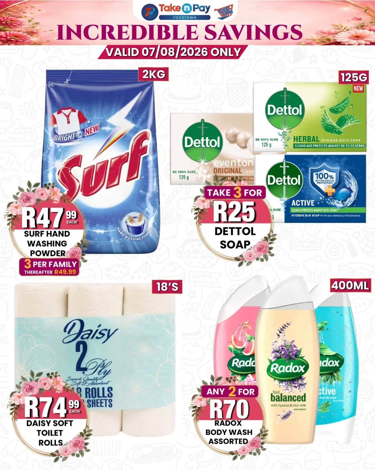 TAKE N PAY specials - From Friday 7 Aug 2026