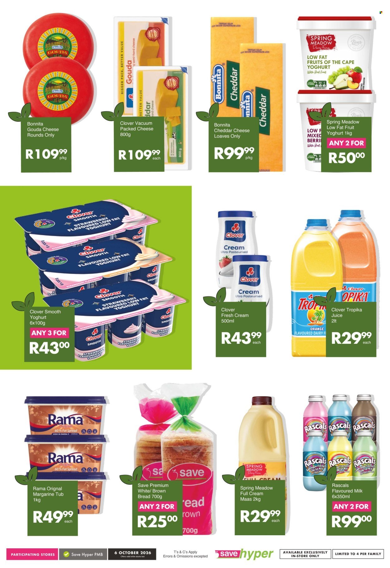 SAVE specials - From Tuesday 6 Oct 2026