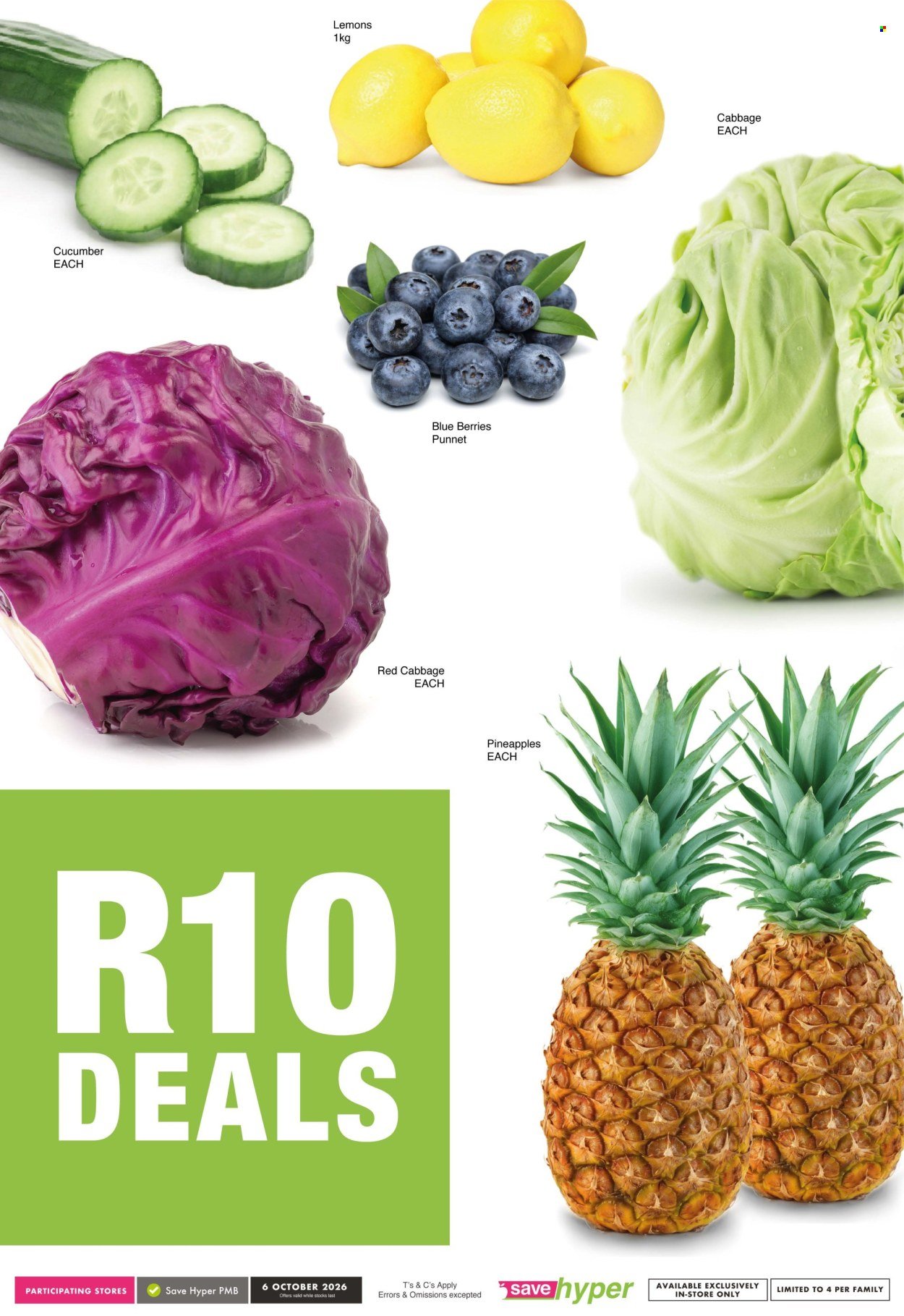 SAVE specials - From Tuesday 6 Oct 2026