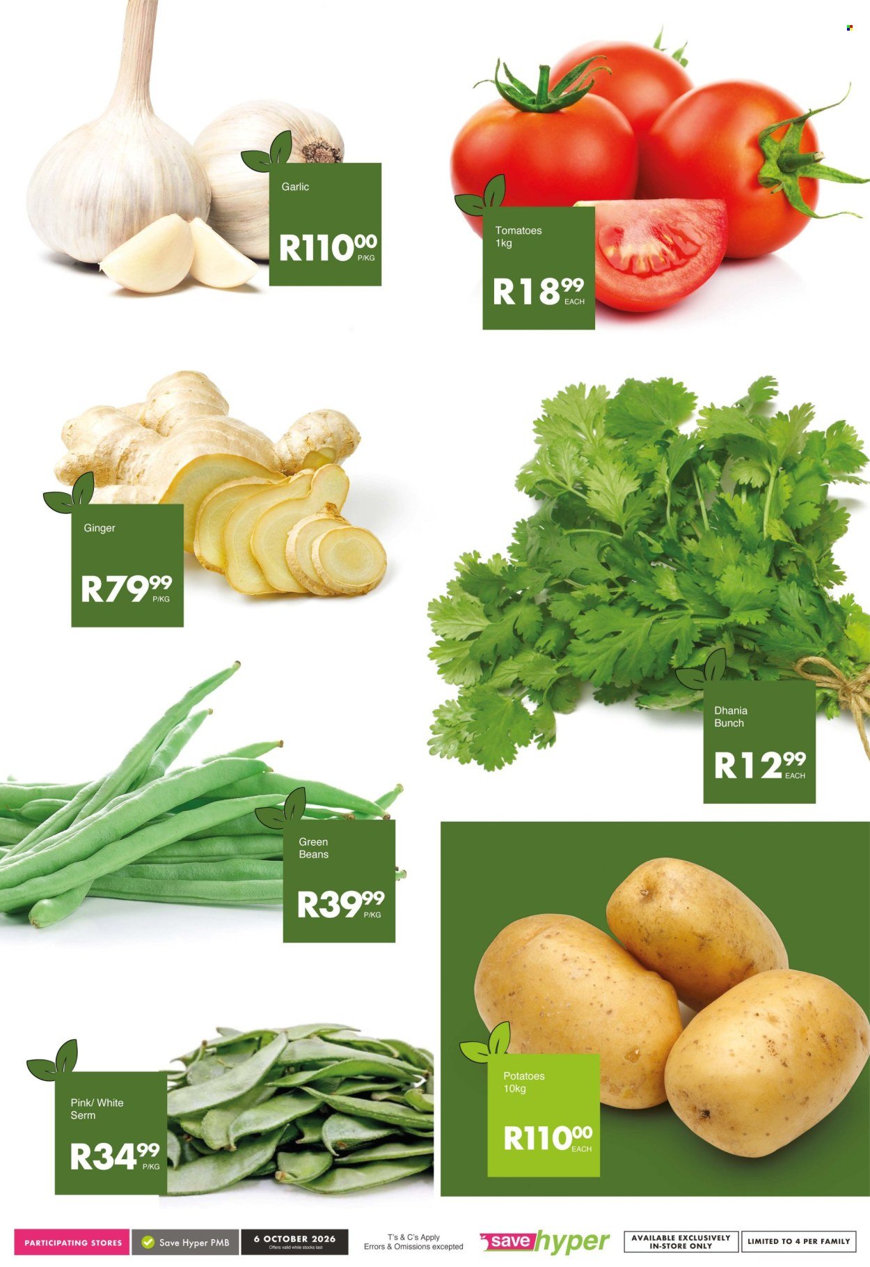 SAVE specials - From Tuesday 6 Oct 2026