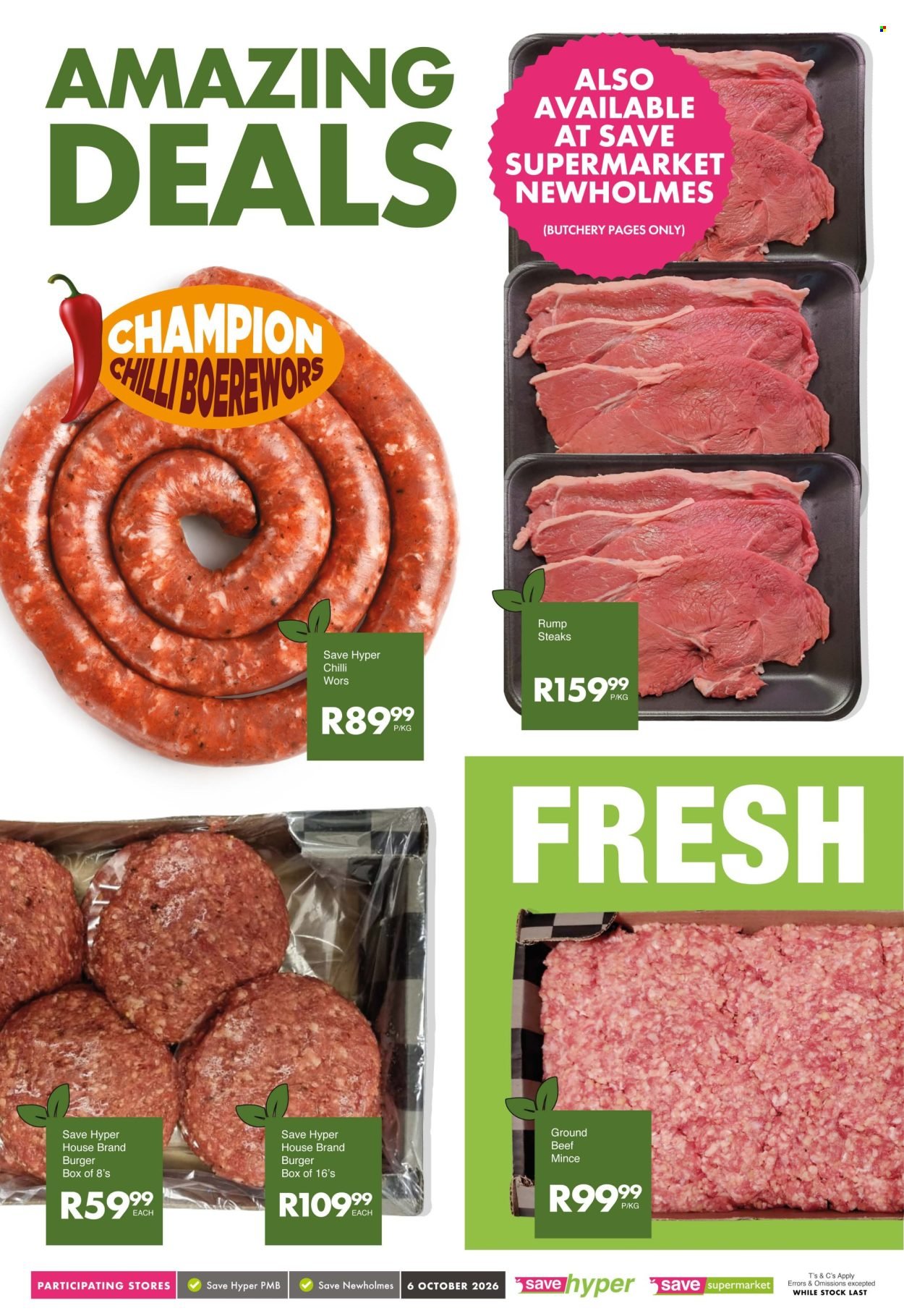 SAVE specials - From Tuesday 6 Oct 2026
