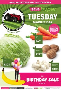 SAVE specials - From Tuesday 6 Oct 2026