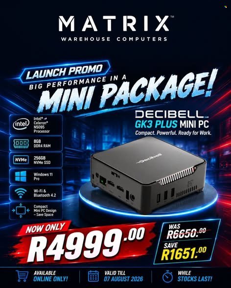 MATRIX WAREHOUSE specials - August 2026