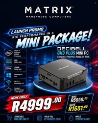 MATRIX WAREHOUSE specials - August 2026