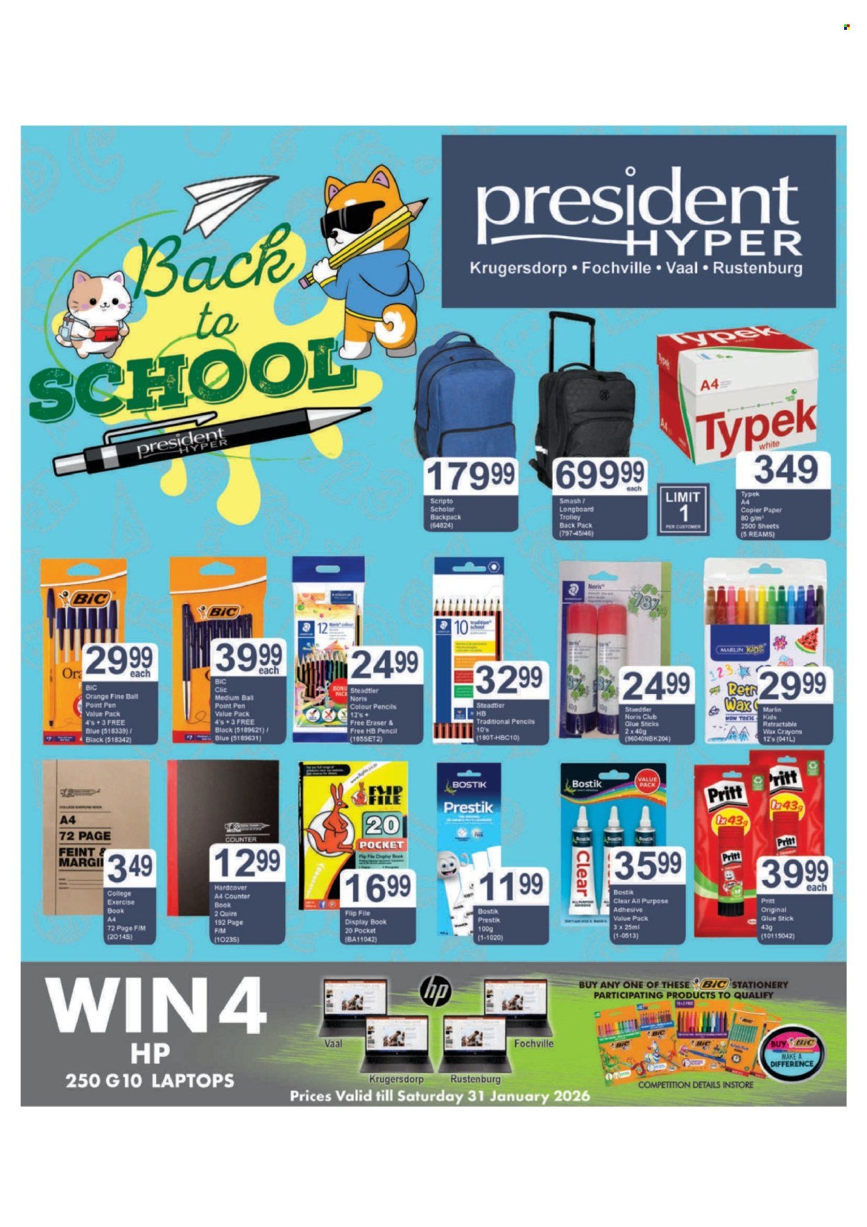 PRESIDENT HYPER specials - Back To School Specials (2026-01-04 - 2026-01-31) | 1
