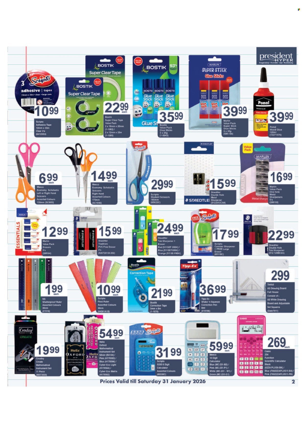 PRESIDENT HYPER specials - Back To School Specials (2026-01-04 - 2026-01-31) | 2