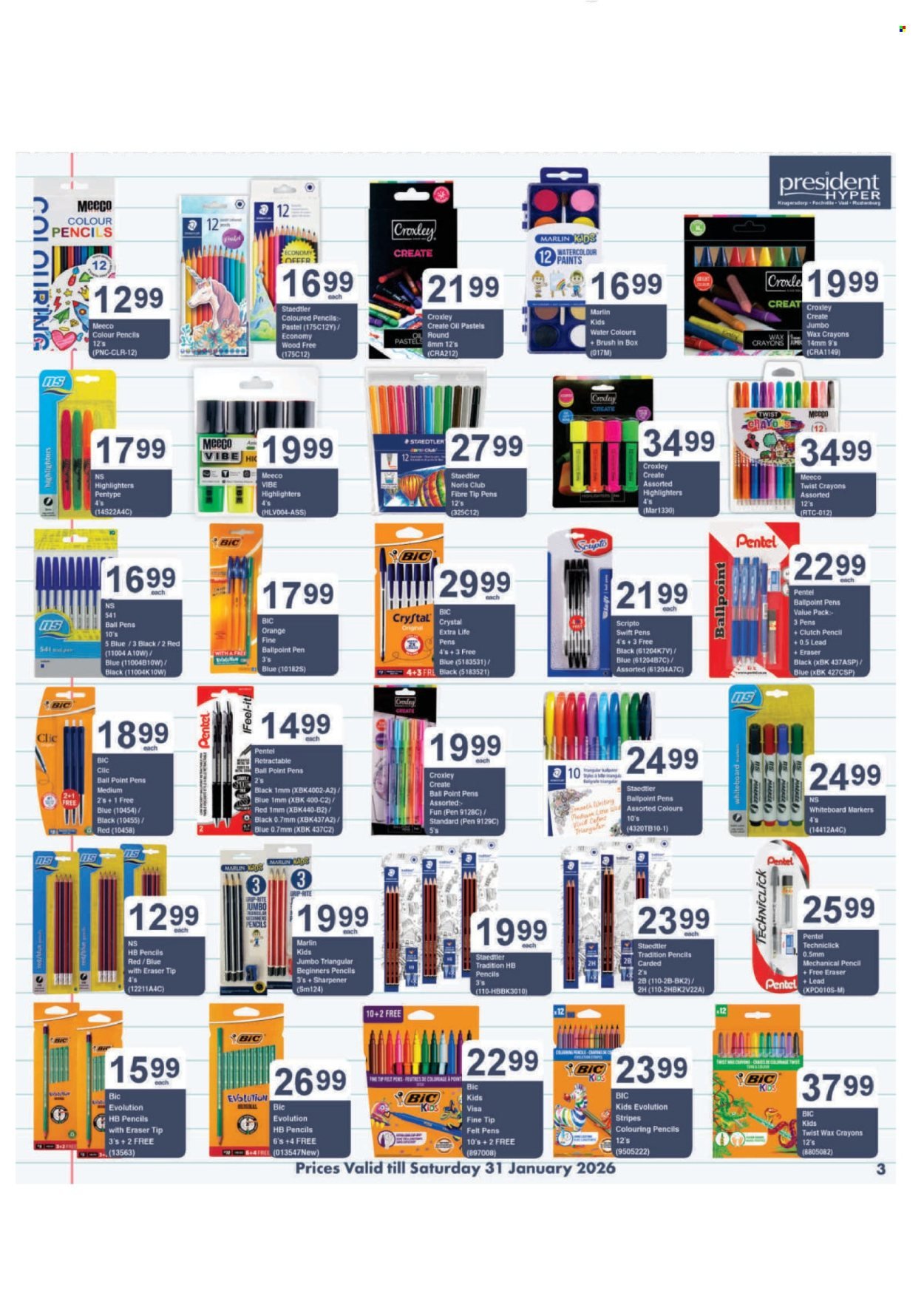 PRESIDENT HYPER specials - Back To School Specials (2026-01-04 - 2026-01-31) | 3