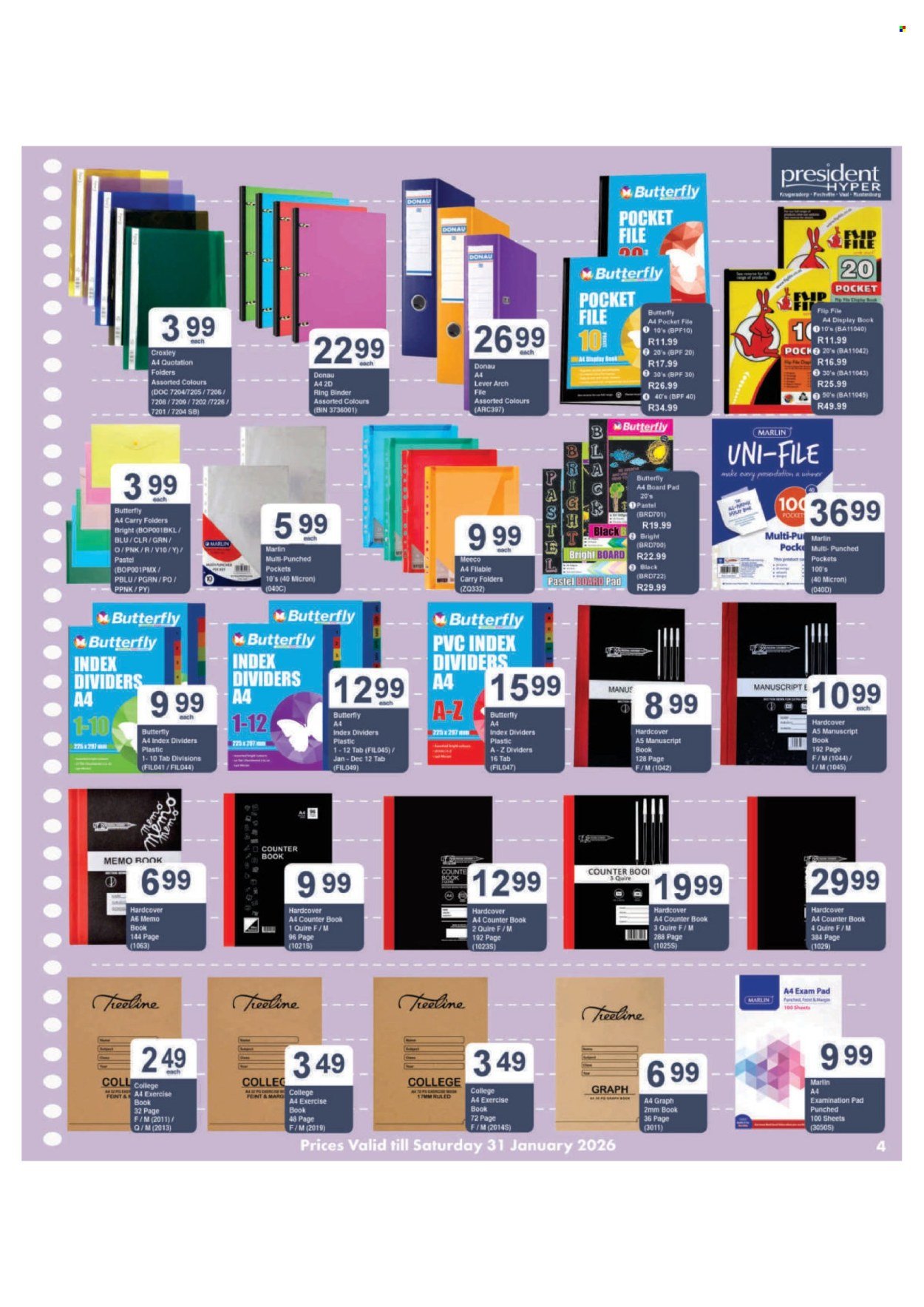 PRESIDENT HYPER specials - Back To School Specials (2026-01-04 - 2026-01-31) | 4