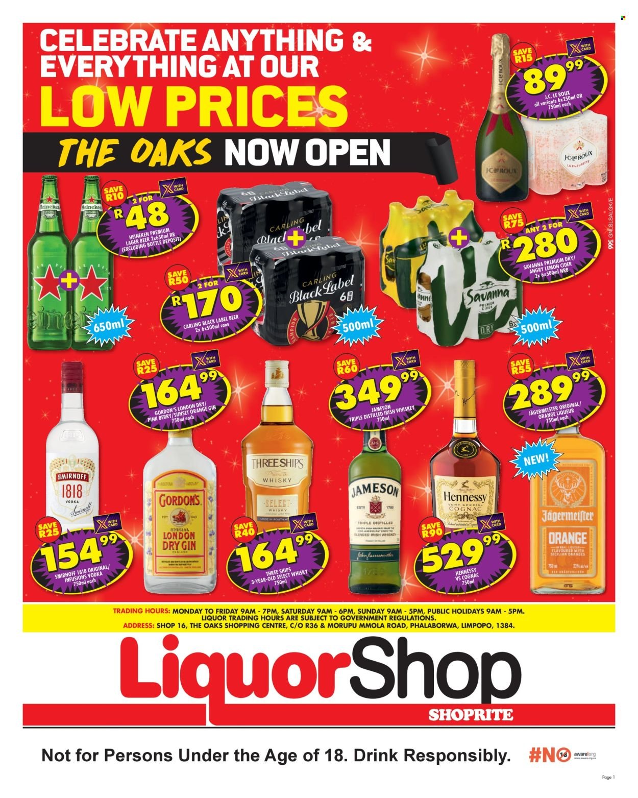 SHOPRITE specials - LiquorShop Savings The Oaks (2025-11-10 - 2025-11-23) | 1