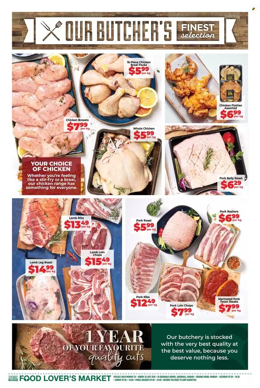 FOOD LOVER'S MARKET specials - From Monday 20 Jul 2026