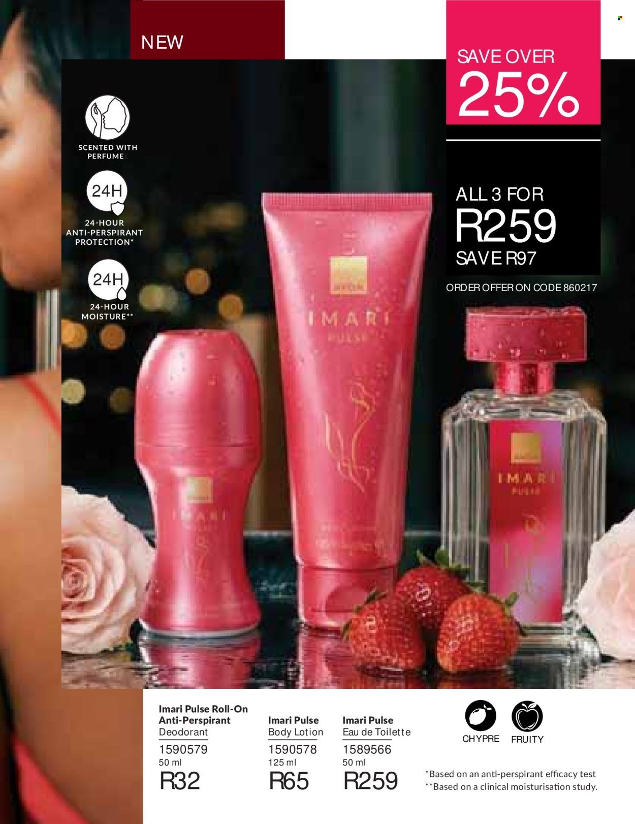 AVON specials - BACK  YOUR SENSUALITY WITH THE ICONIC IMARI FRAGRANCES