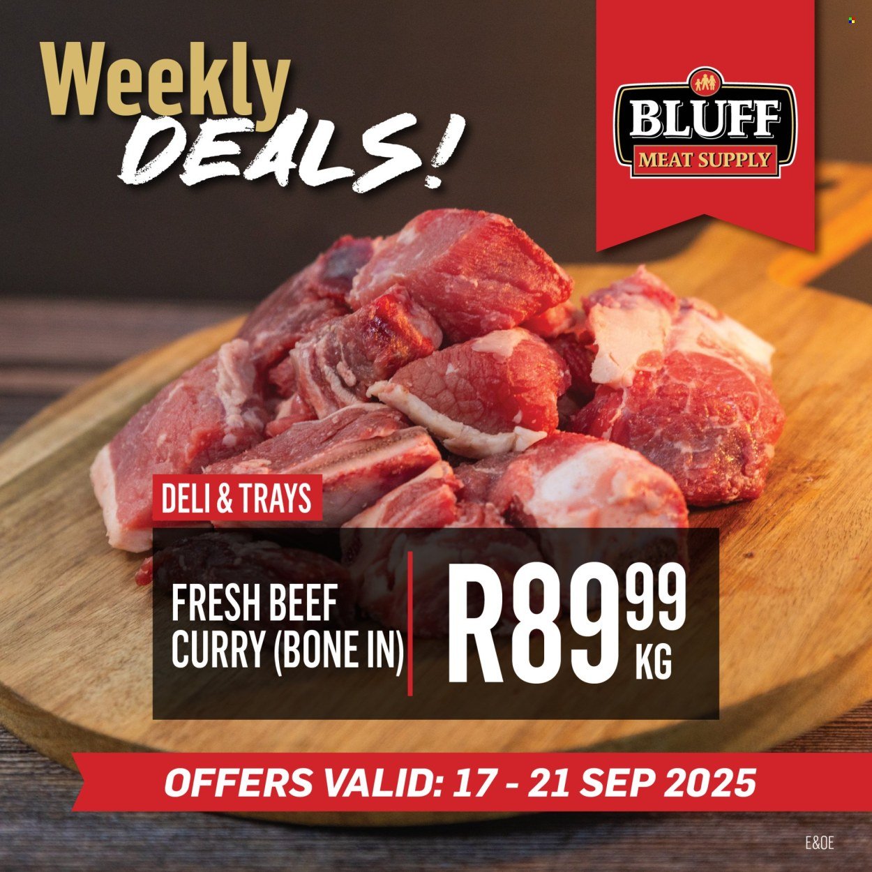 BLUFF MEAT SUPPLY specials - From Wednesday 17 Sept 2025 (2025-09-17 - 2025-09-21) | 2