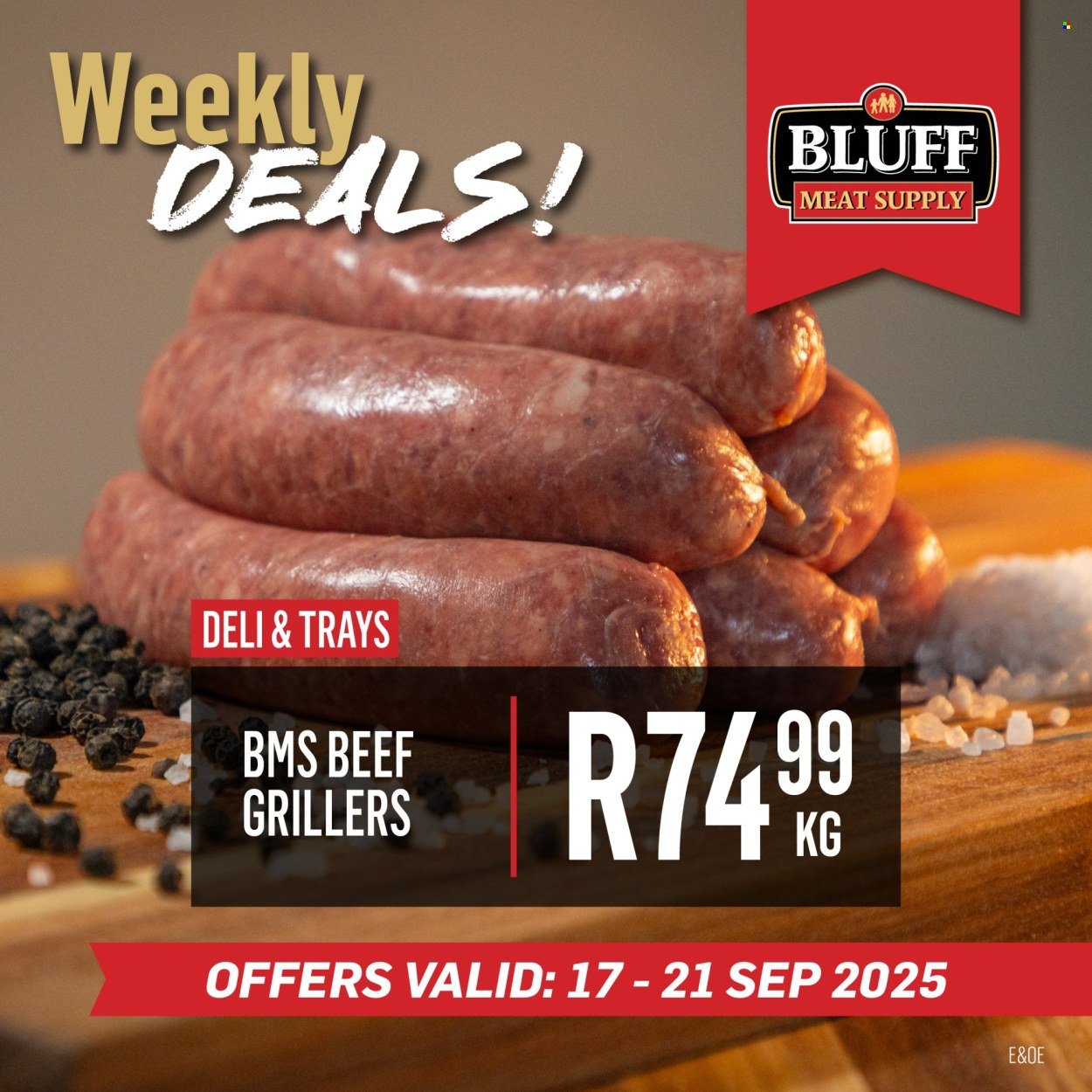 BLUFF MEAT SUPPLY specials - From Wednesday 17 Sept 2025 (2025-09-17 - 2025-09-21) | 5