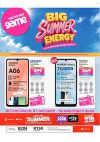 GAME specials - Big Summer Energy