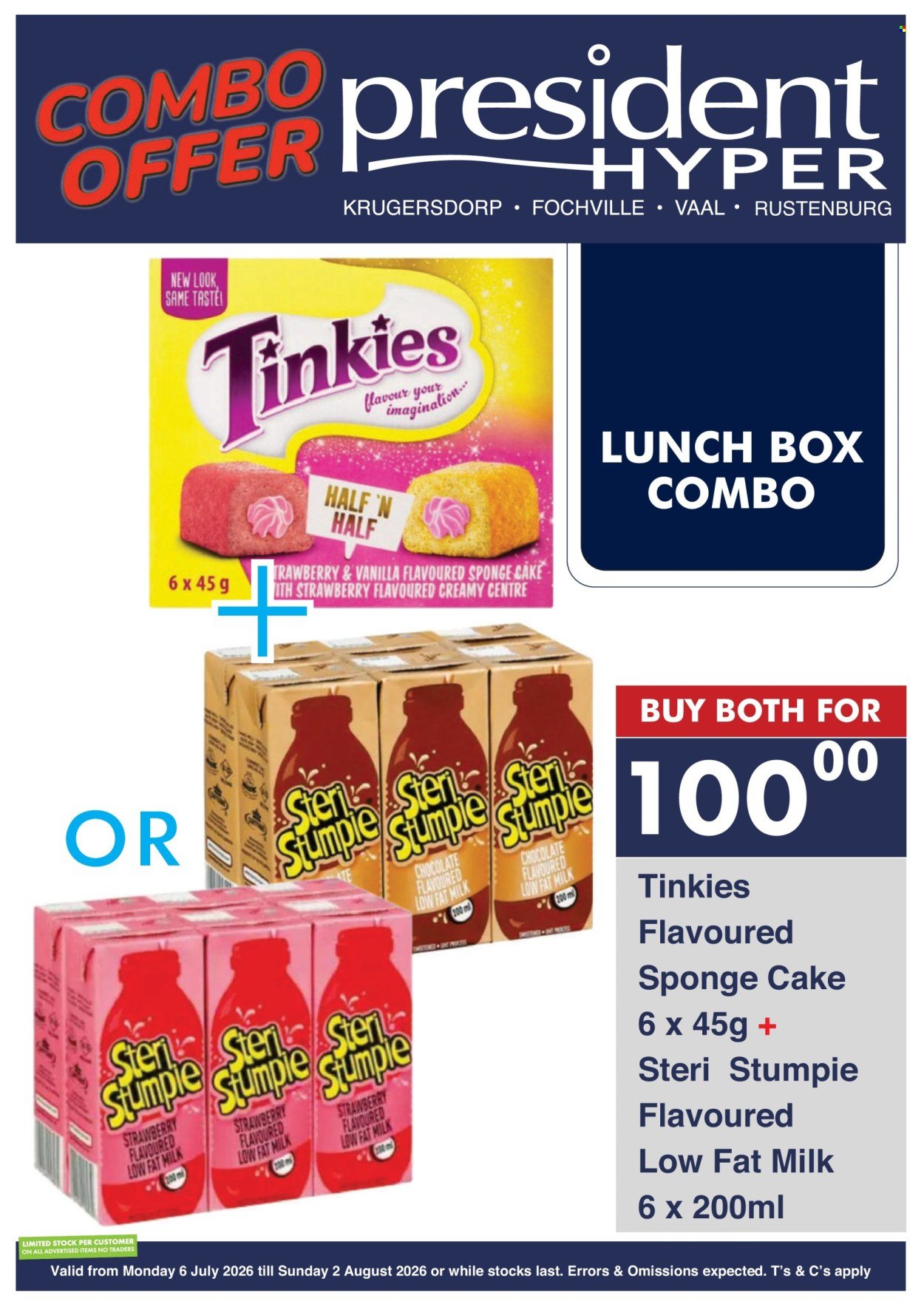 PRESIDENT HYPER specials - Combo deals