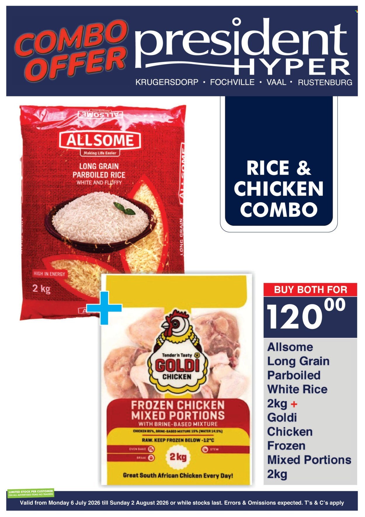 PRESIDENT HYPER specials - Combo deals
