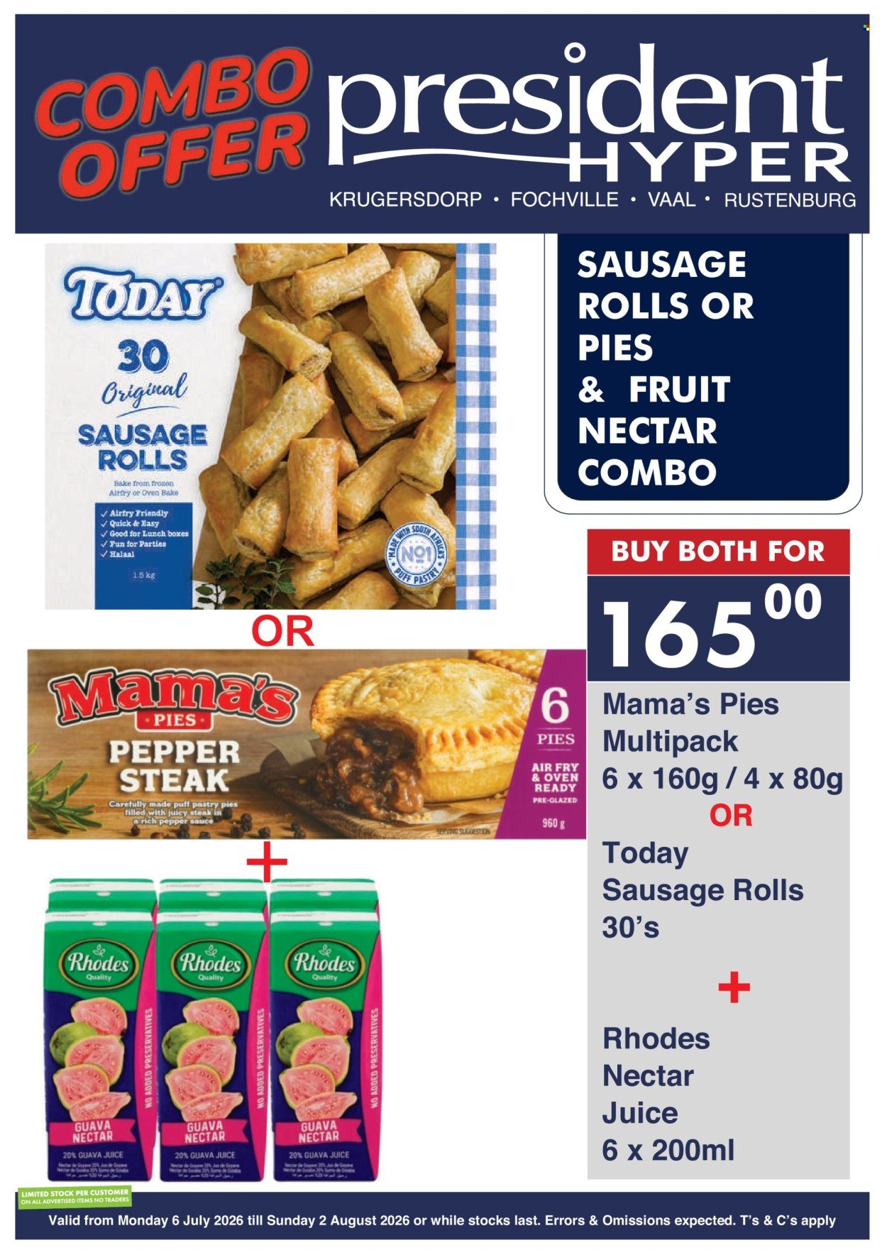 PRESIDENT HYPER specials - Combo deals