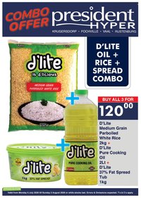 PRESIDENT HYPER specials - Combo deals