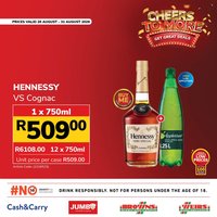 JUMBO CASH & CARRY specials - From Thursday 20 Aug 2026