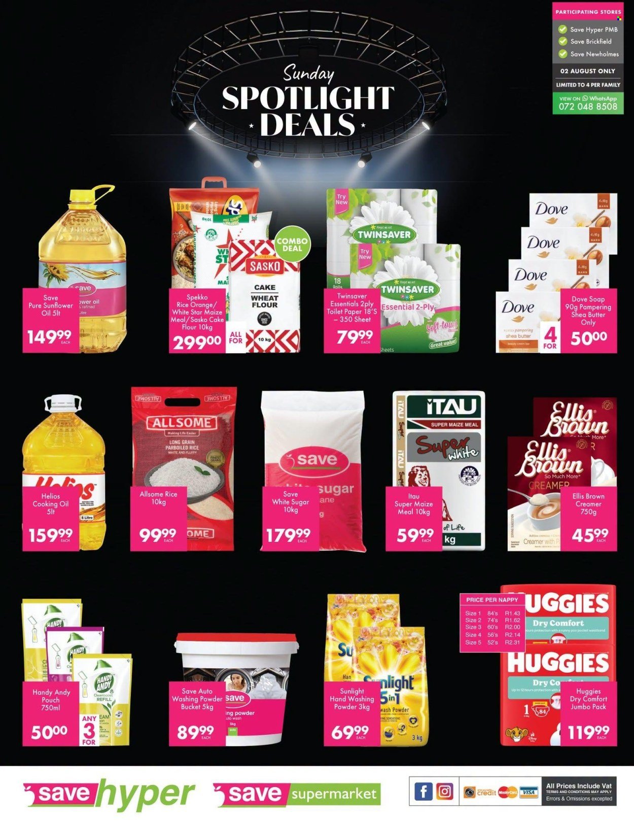 SAVE specials - From Sunday 2 Aug 2026