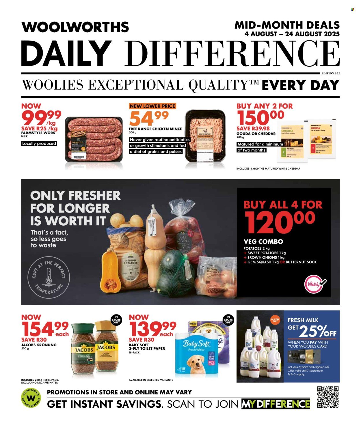 WOOLWORTHS specials - Daily Difference (2025-08-04 - 2025-08-24) | 1