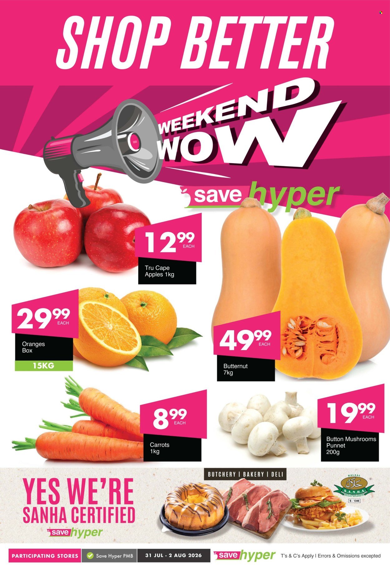 SAVE specials - From Friday 31 Jul 2026