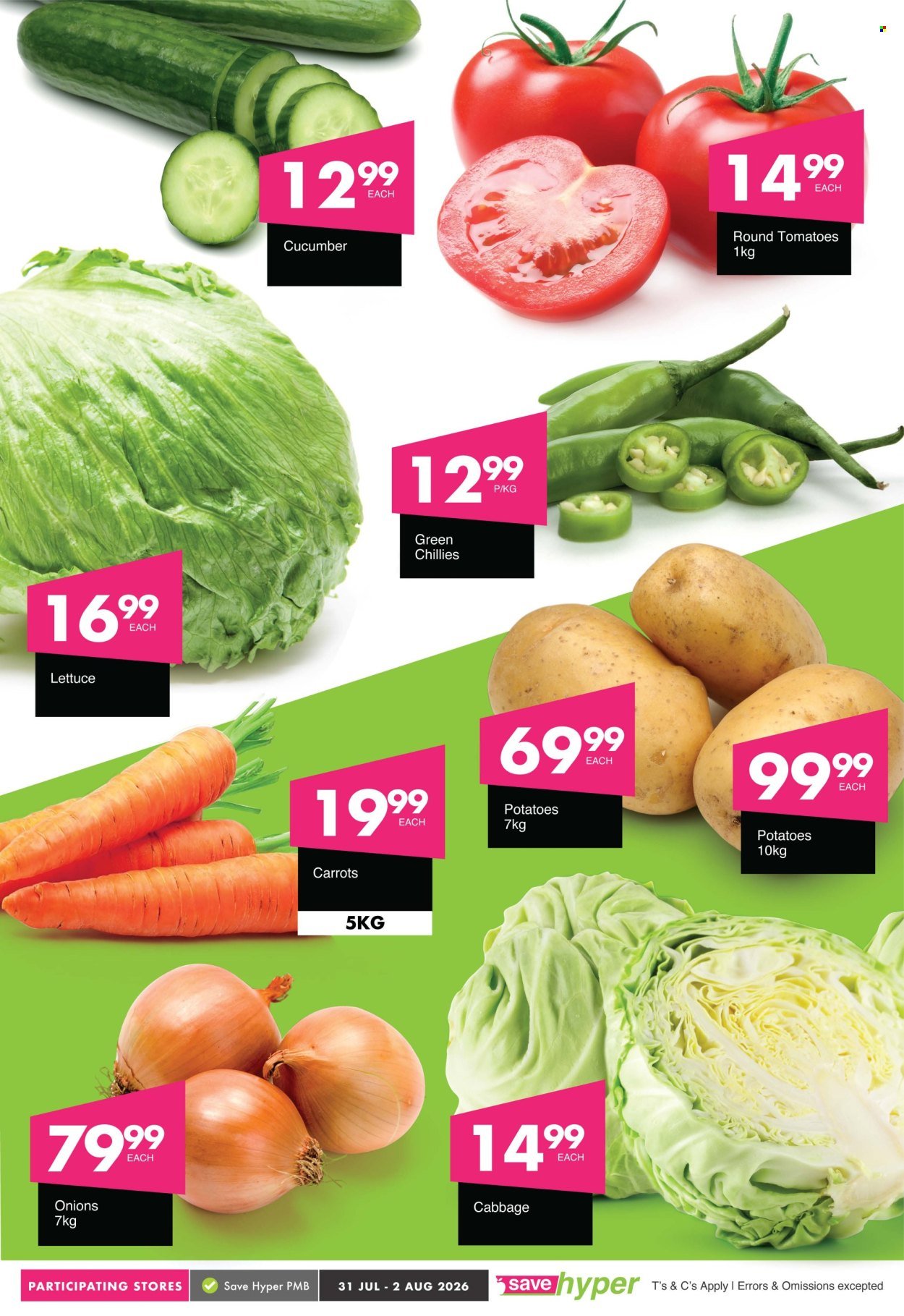 SAVE specials - From Friday 31 Jul 2026