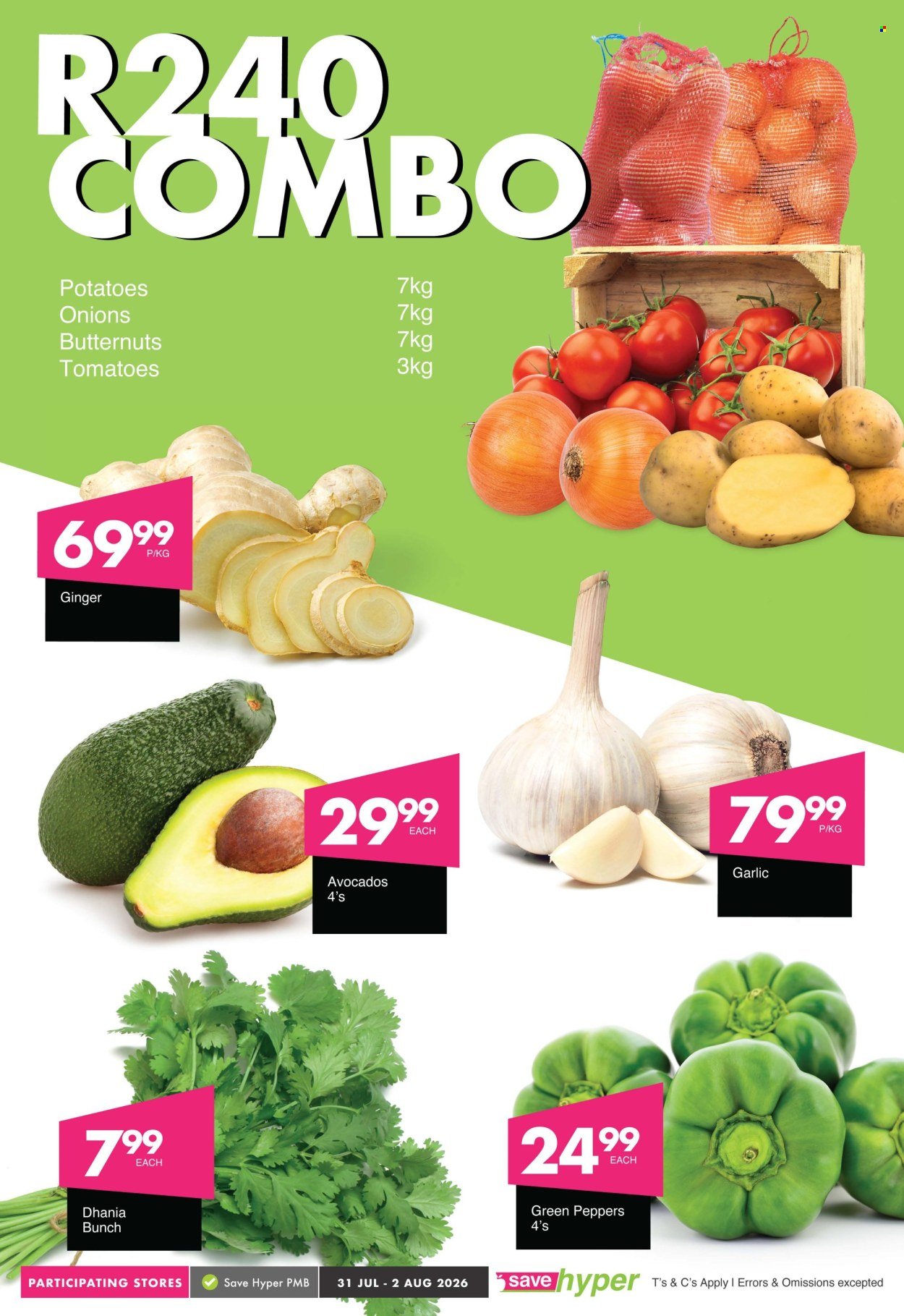SAVE specials - From Friday 31 Jul 2026