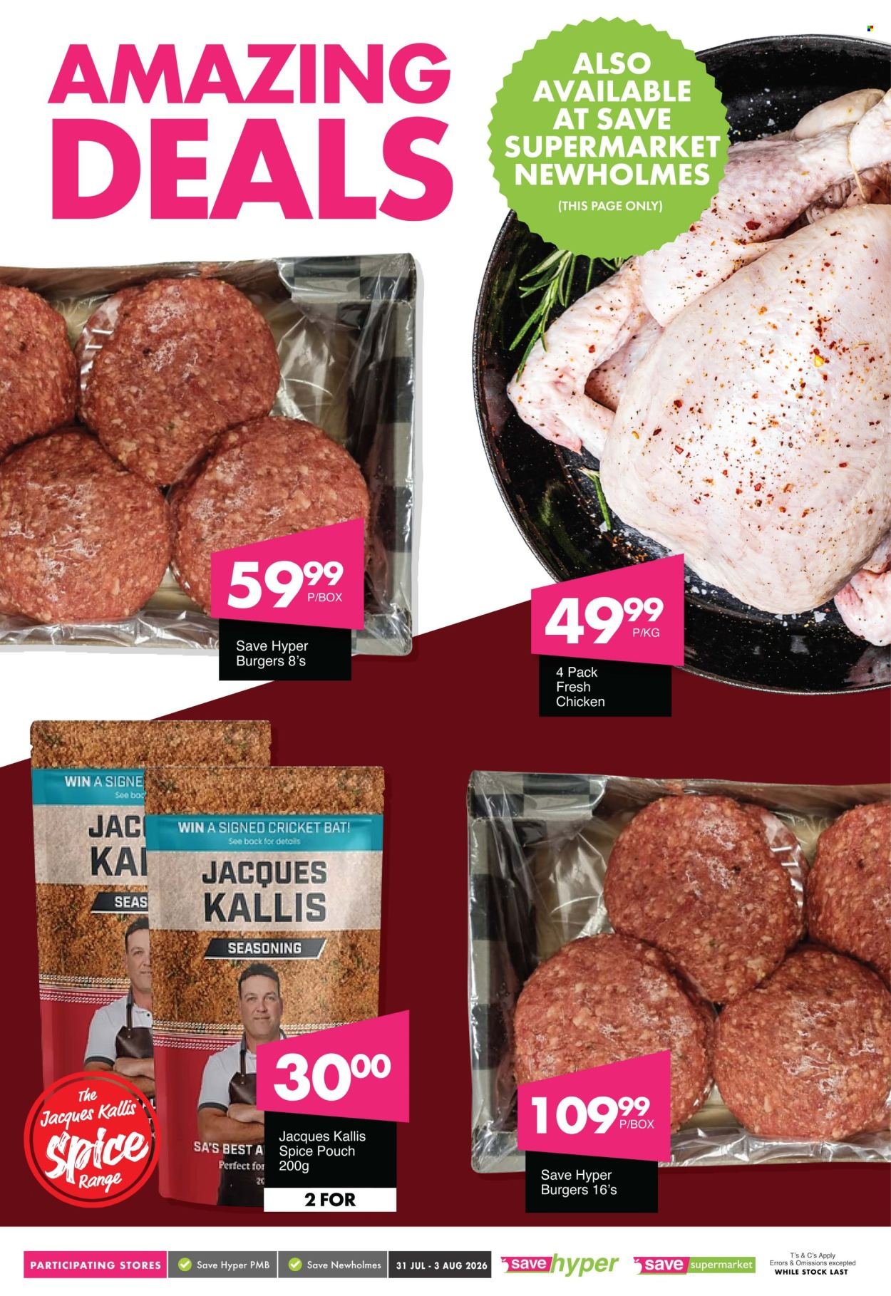 SAVE specials - From Friday 31 Jul 2026