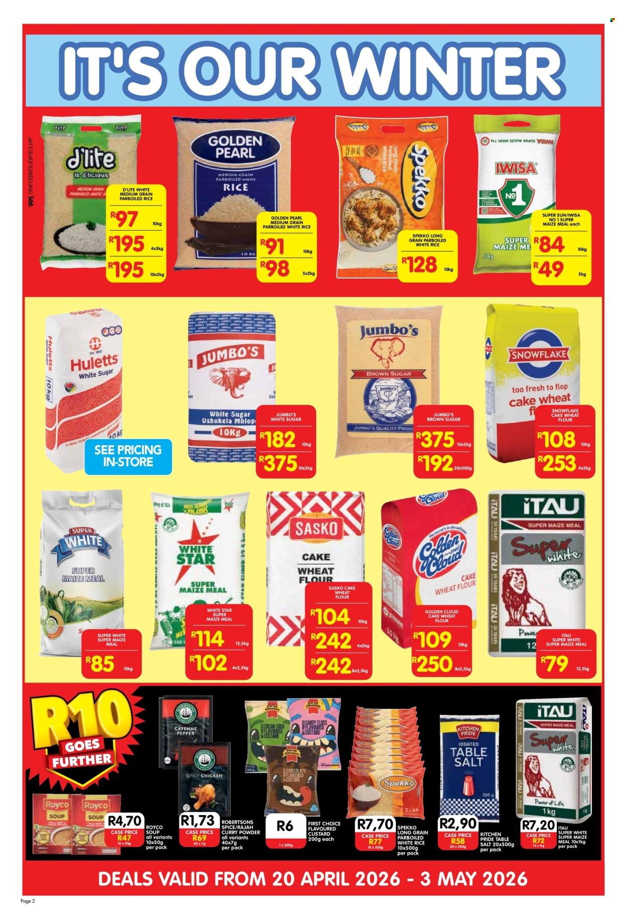 SHOPRITE specials - Cash & Carry Winter Deals Exclusive Gauteng (2026-04-20 - 2026-05-03) | 2