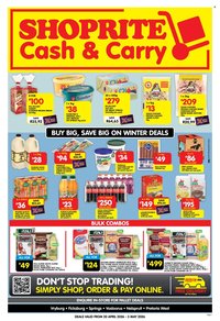 SHOPRITE specials - Cash & Carry Winter Deals Exclusive Gauteng (2026-04-20 - 2026-05-03)